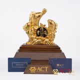 Quà tặng Cá Chép Vượt Vũ Môn dát vàng 24k ACT GOLD ISO 9001:2015