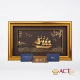 Tranh Thuyền mạ vàng 24k ACT GOLD ISO 9001:2015 (Mẫu 40)