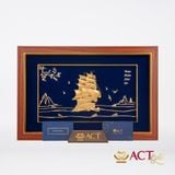 Tranh Thuyền dát vàng 24k ACT GOLD ISO 9001:2015