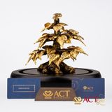 Quà tặng Cây Bồ Đề dát vàng 24k ACT GOLD ISO 9001:2015