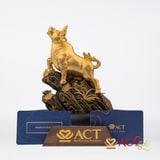 Quà tặng Tượng Trâu dát vàng 24k ACT GOLD ISO 9001:2015(Mẫu 3)