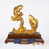 Quà tặng Song Ngư dát vàng 24k ACT GOLD ISO 9001:2015 (mẫu 3)