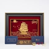 Tranh Thuyền dát vàng 24k ACT GOLD ISO 9001:2015 - Mẫu 49