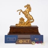 Quà tặng Ngựa Tài Lộc dát vàng 24k ACT GOLD ISO 9001:2015 (Mẫu 5)