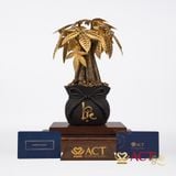 Quà tặng Chậu Cây Kim Ngân dát vàng 24k ACT GOLD ISO 9001:2015 (Mẫu 2)