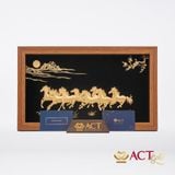 Tranh Bát Mã dát vàng 24k ACT GOLD ISO 9001:2015 (Mẫu 9)