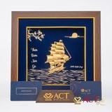 Tranh Thuyền dát vàng 24k ACT GOLD ISO 9001:2015