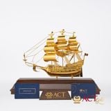 Quà tặng Thuyền Buồm mạ vàng 24k ACT GOLD ISO 9001:2015 (Mẫu 216)