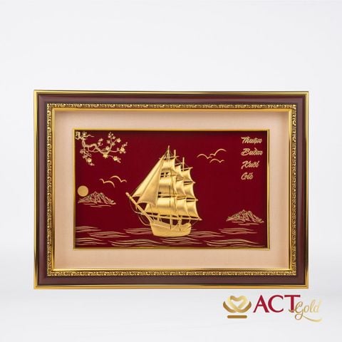 Tranh Thuyền dát vàng 24k ACT GOLD ISO 9001:2015