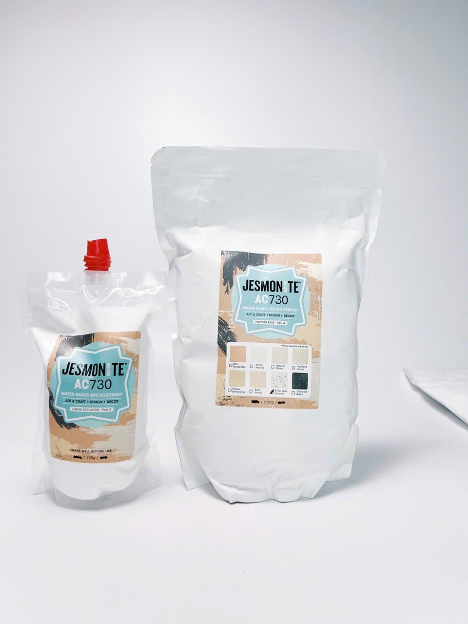 [NEW 2025] Jesmonite AC730 - Bộ Lỏng & Bột 3kg/6kg - Bao Bì Chính Hãng