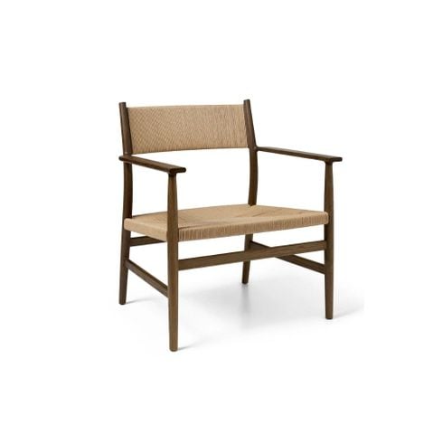 Ghế MiroWeave - Ghế bành đan dây tông nâu-beige