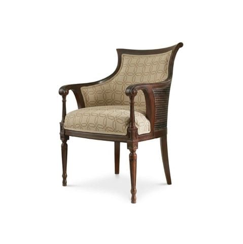Ghế Alden - Ghế tân cổ điển bọc vải beige
