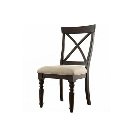 Ghế Bellin lưng chữ X - Ghế ăn bọc nệm be