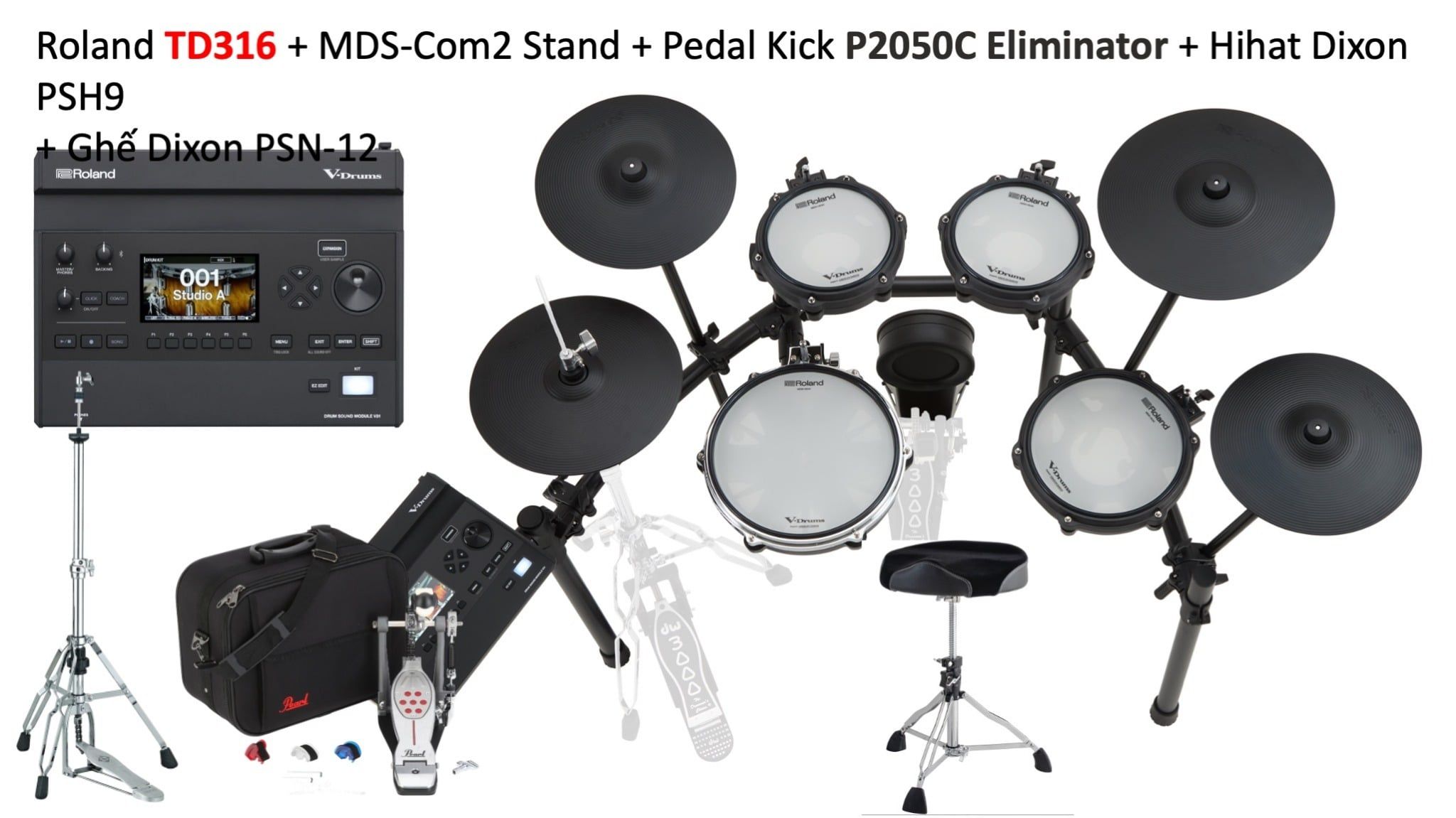  Trống Điện Tử V-Drums Roland TD316 