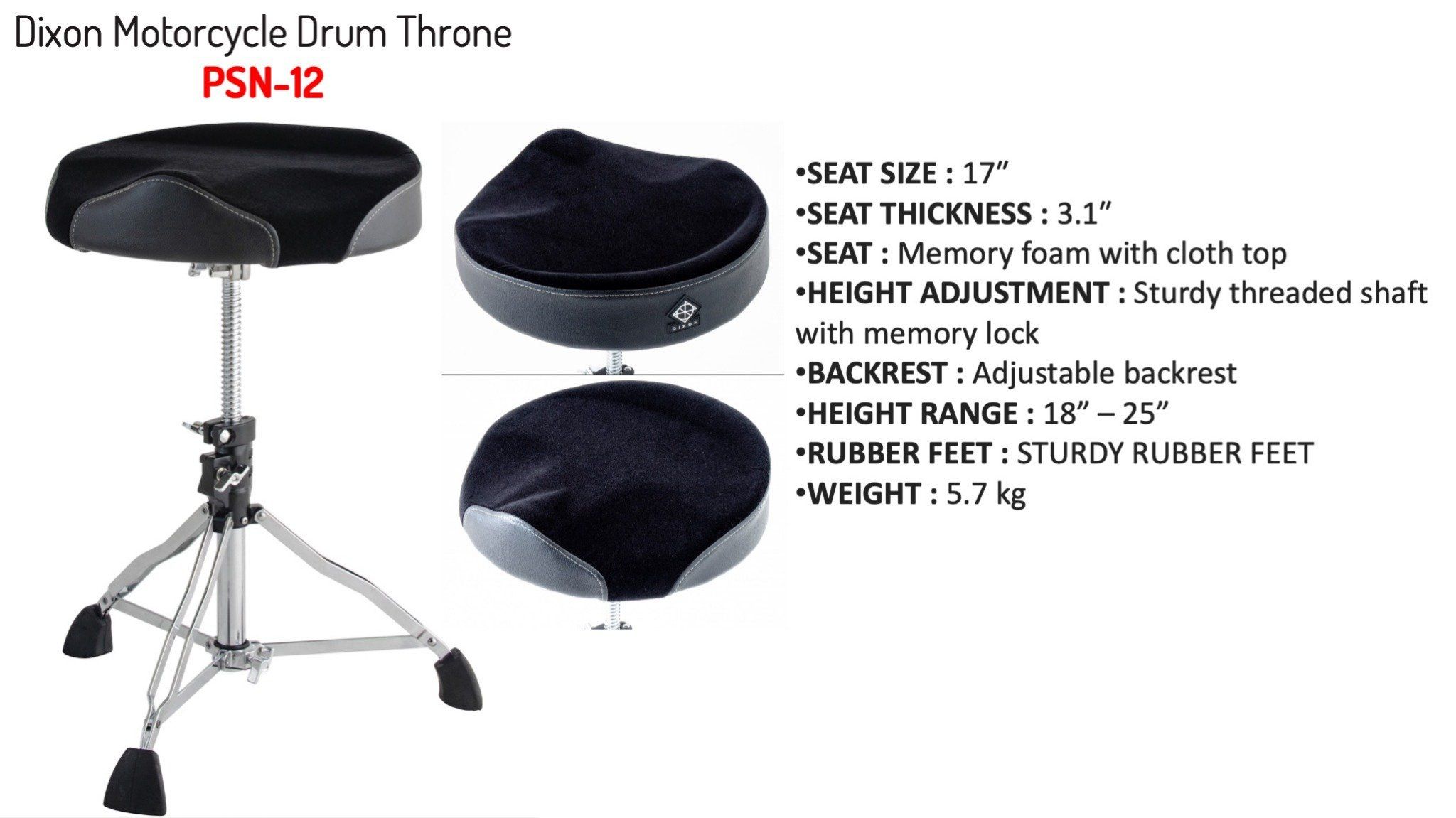  Dixon Drum Throne 