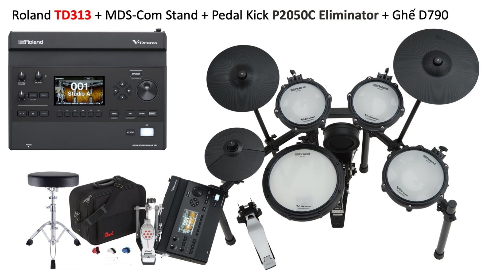  Trống Điện Tử V-Drums Roland TD313 