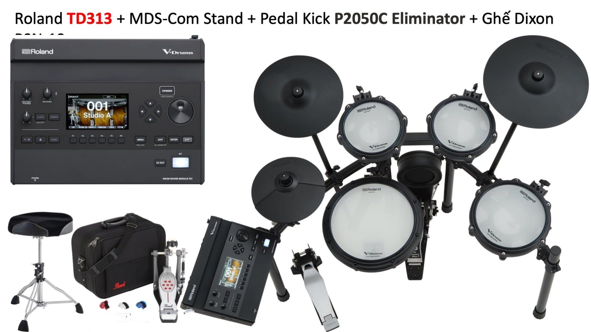  Trống Điện Tử V-Drums Roland TD313 