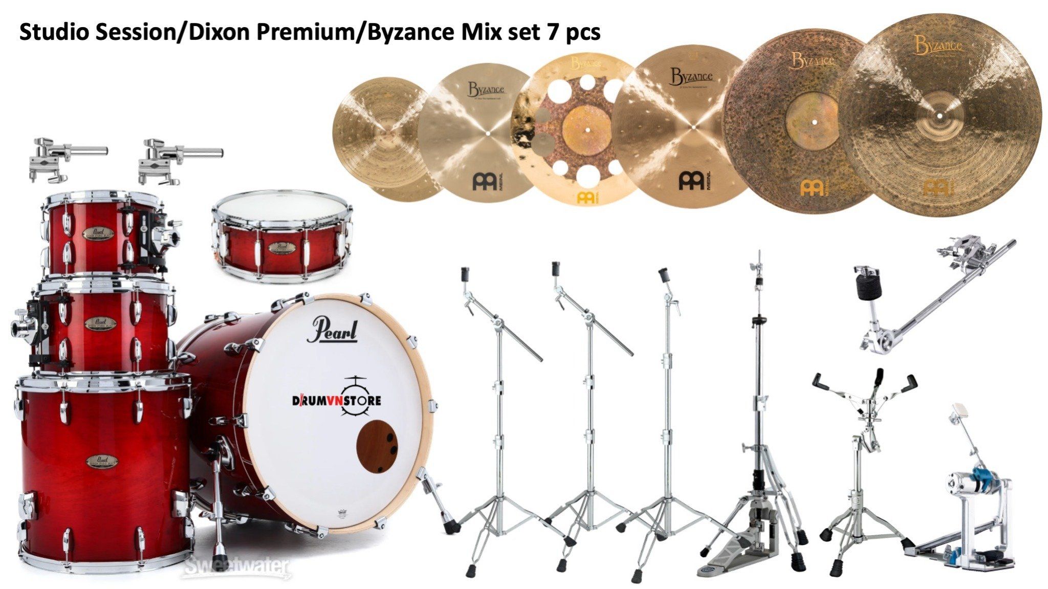  Fullset Trống Cơ Pearl Studio Session Select 