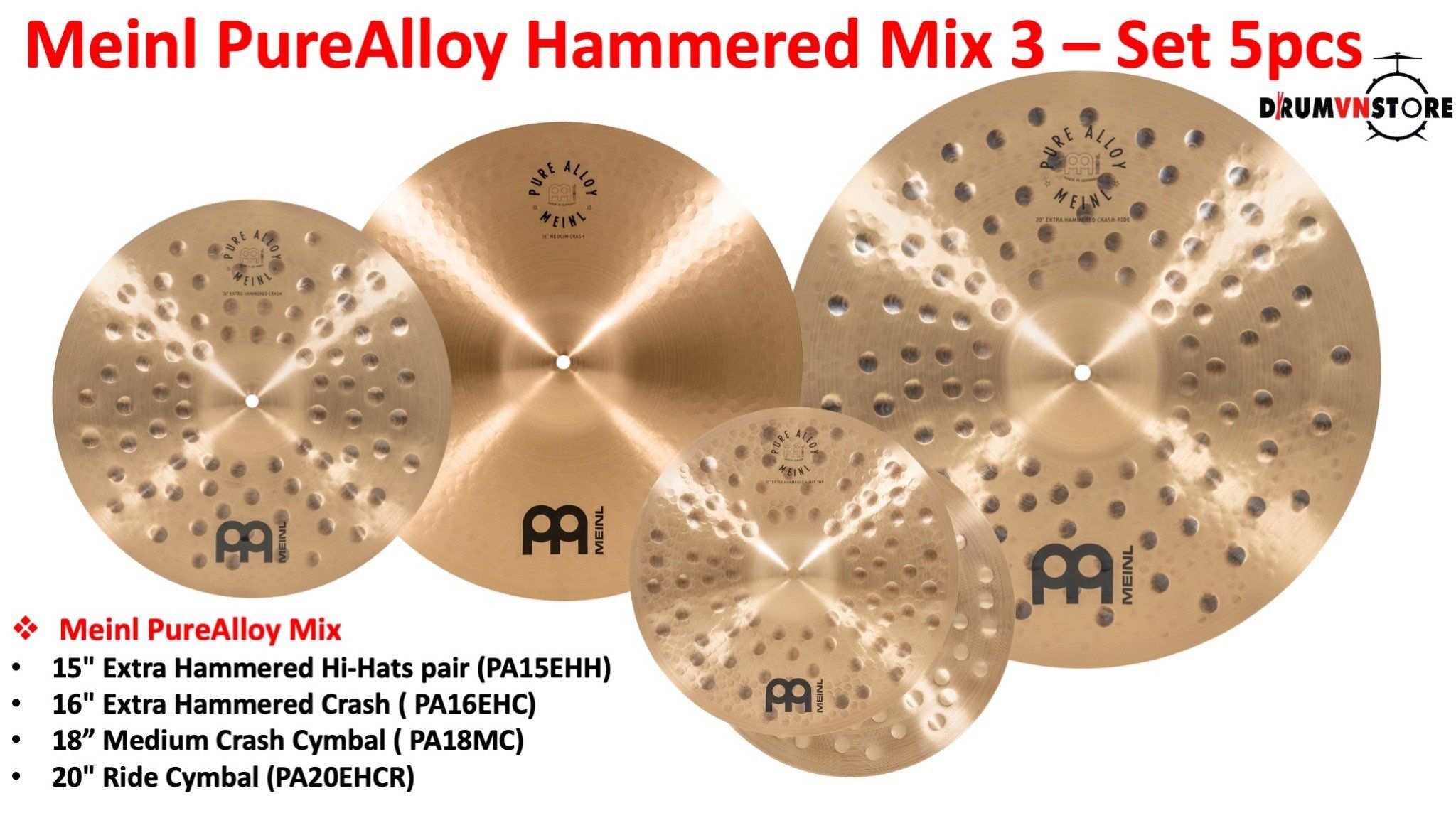  Fullset Trống Cơ Pearl Studio Session Select 