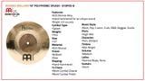  Cymbal Meinl Byzance Polyphonic Brilliant 