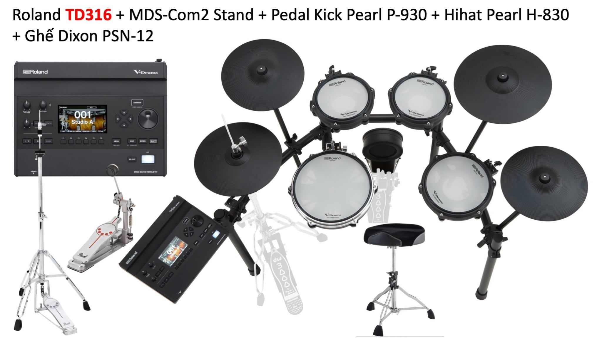  Trống Điện Tử V-Drums Roland TD316 