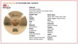  Cymbal Meinl Byzance Polyphonic Brilliant 