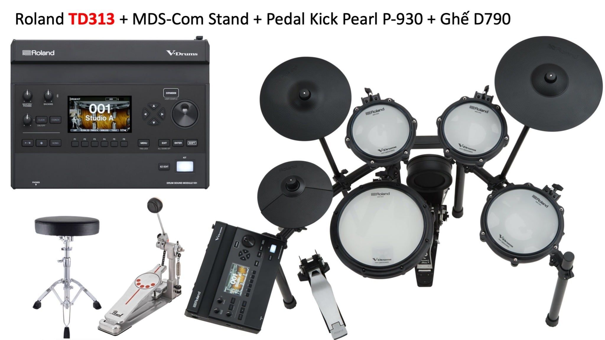  Trống Điện Tử V-Drums Roland TD313 