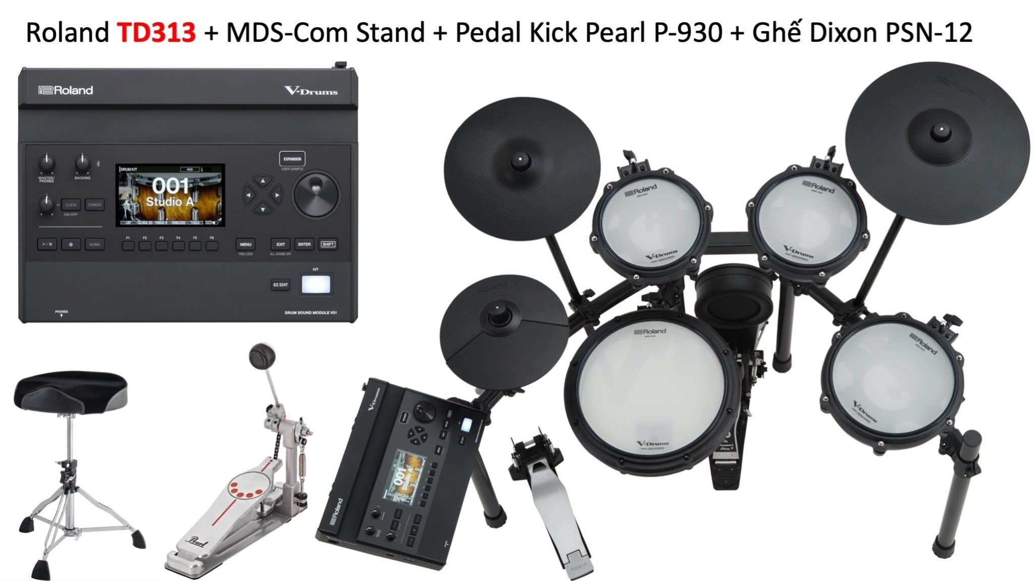  Trống Điện Tử V-Drums Roland TD313 