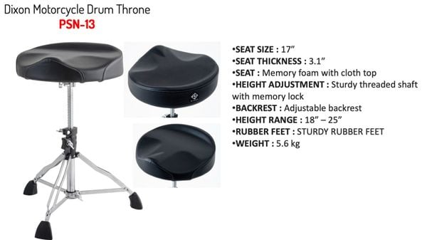  Dixon Drum Throne 