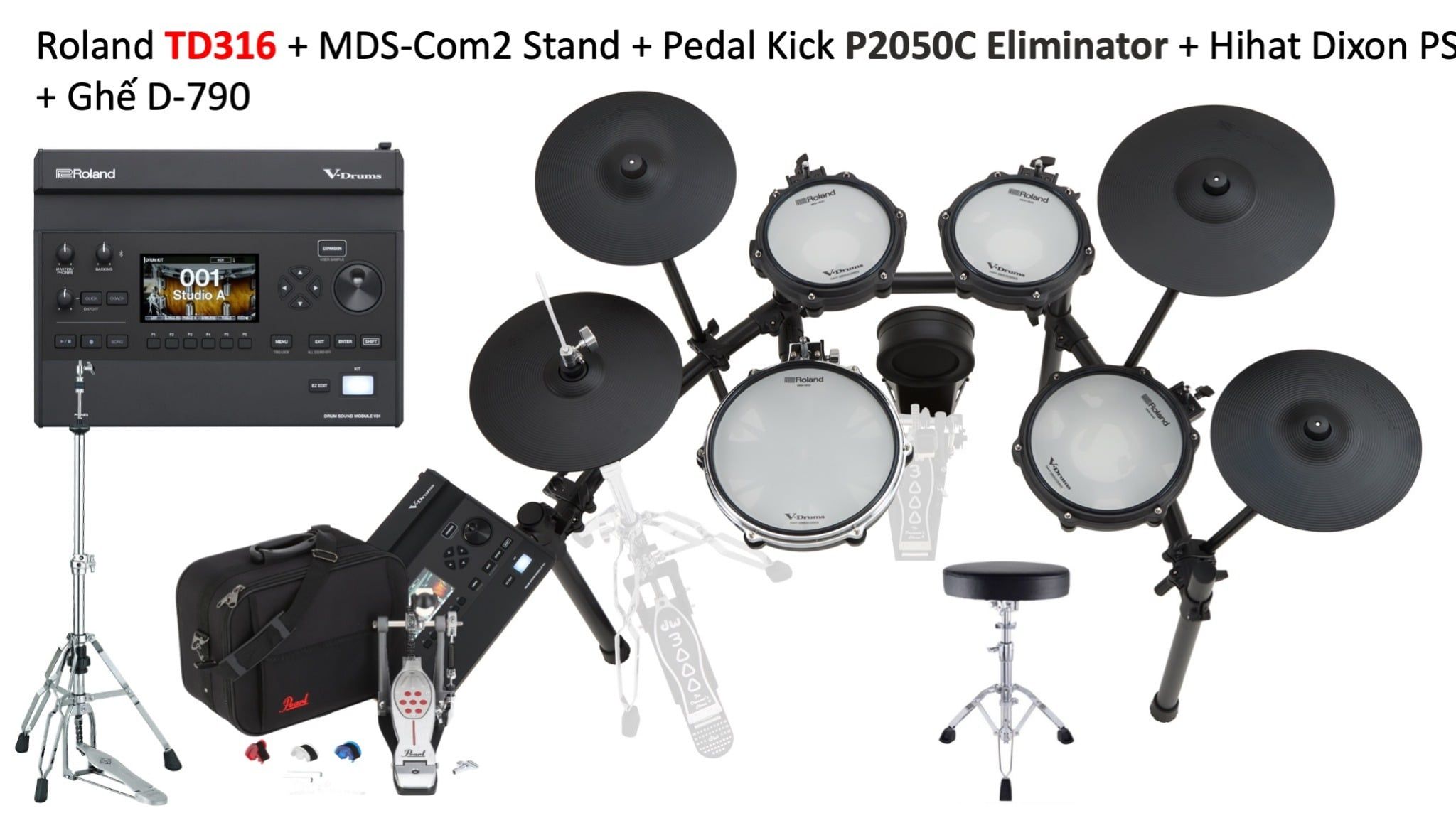  Trống Điện Tử V-Drums Roland TD316 