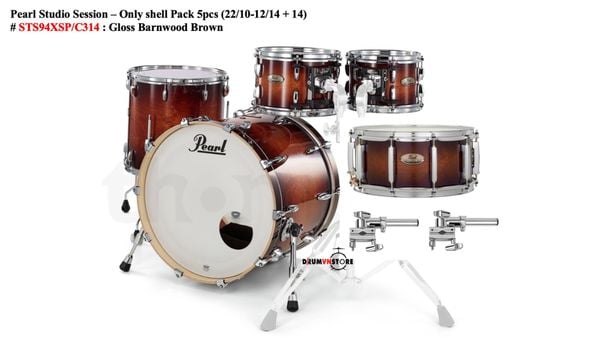  Trống Cơ Pearl Session Studio Select STS94XSP/C (22/10-12-16/14) (only shell pack) 
