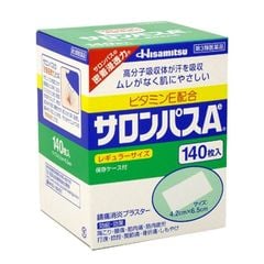 Cao dán giảm đau Salonpas Hisamitsu 140 miếng nội địa Nhật Bản