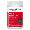 Dầu nhuyễn thể Healthy Care Wild Krill Oil 1000mg 60 viên của Úc