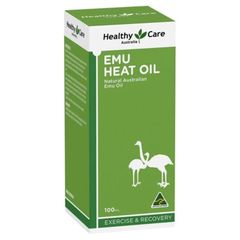 Dầu xoa bóp đà điểu Healthy Care Emu Heat Oil 100ml Úc