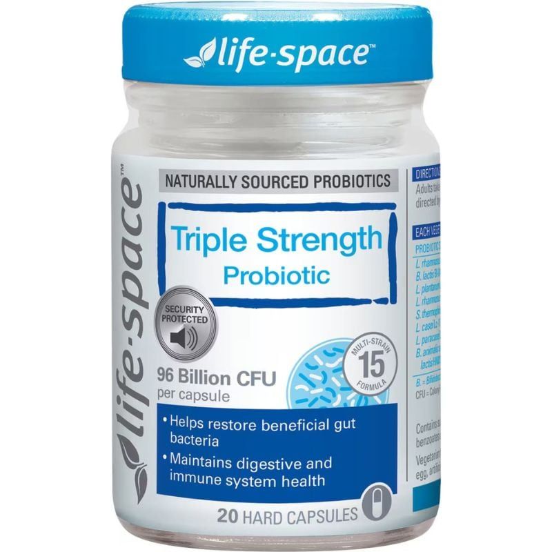 Men vi sinh Life Space Triple Strength Probiotic Úc 96 tỷ lợi khuẩn 20 viên