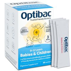 Men vi sinh Optibac Probiotics Babies & Children cho trẻ từ 0-12 tuổi (30 gói) của Anh
