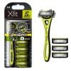 Set dao cạo râu 5 lưỡi kép KAI XFIT kèm 4 lưỡi thay thế Nhật Bản