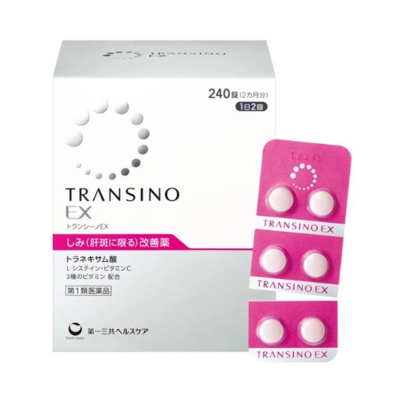 Viên uống trị nám Transino EX 240 viên Nhật Bản trắng da giảm nám tàn nhang
