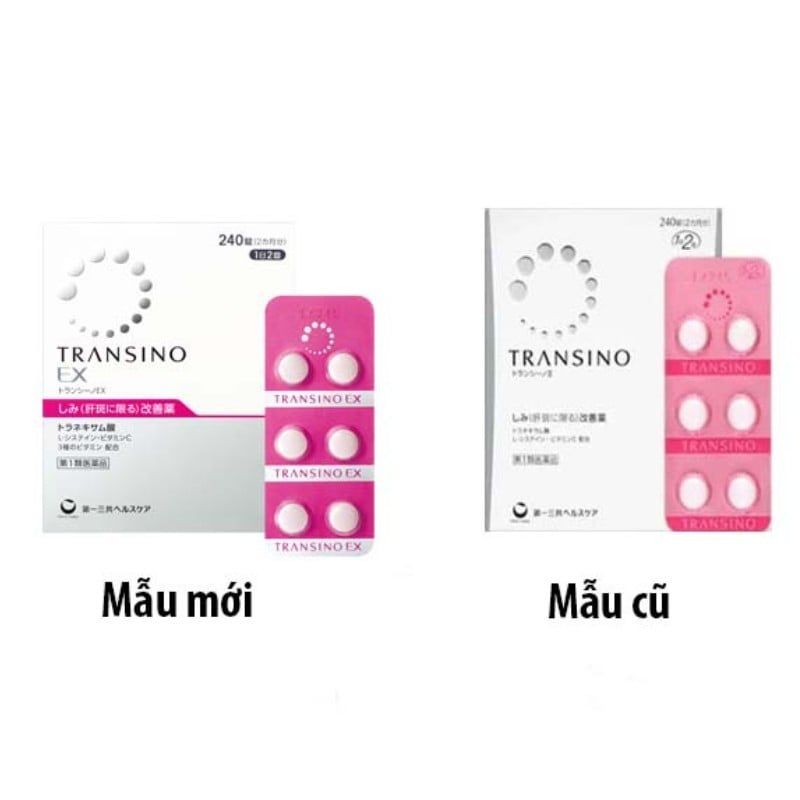 Viên uống trị nám Transino EX 240 viên Nhật Bản trắng da giảm nám tàn nhang
