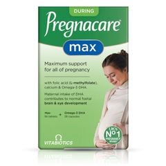 Thực phẩm bảo vệ sức khỏe Vitamin bầu Pregnacare Max 84 viên Anh bổ sung vitamin tổng hợp cho mẹ bầu