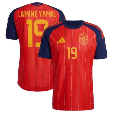ÁO BÓNG ĐÁ TÂY BAN NHA WC2026 SÂN NHÀ CHÍNH HÃNG FAN - NAMESET LAMINE YAMAL #19 - JN4390