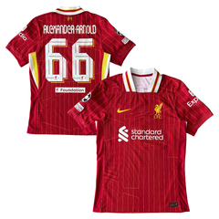 ÁO BÓNG ĐÁ LIVERPOOL 2024/25 SÂN NHÀ CHÍNH HÃNG PLAYER + PATCH C1 & ALEXANDER-ARNOLD #66 FN8776-688.