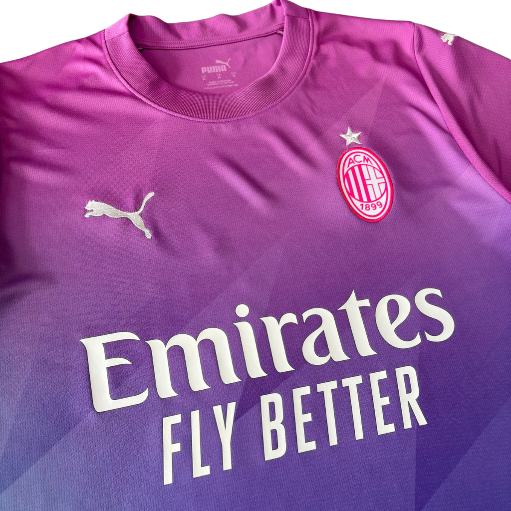 ÁO BÓNG ĐÁ AC MILAN 2023/24 THỨ BA CHÍNH HÃNG FAN + THEO #19 - 770399-03