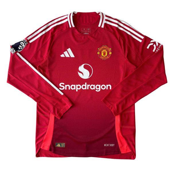 ÁO BÓNG ĐÁ MANCHESTER UNITED 24/25 SÂN NHÀ CHÍNH HÃNG PLAYER TAY DÀI - PATCH NGOẠI HẠNG ANH + MOUNT #7 - IT1988