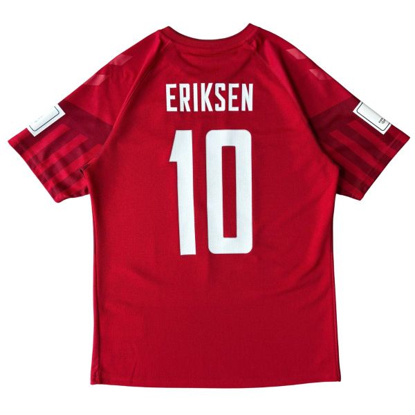 ÁO BÓNG ĐÁ ĐAN MẠCH 2022/23 CHÍNH HÃNG SÂN NHÀ FAN 218713 - NAME PATCH WORLD CUP ERIKSEN