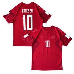 ÁO BÓNG ĐÁ ĐAN MẠCH 2022/23 CHÍNH HÃNG SÂN NHÀ FAN 218713 - NAME PATCH WORLD CUP ERIKSEN
