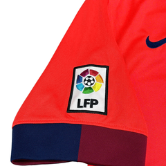 ÁO BÓNG ĐÁ BARCELONA 2014/15 SÂN KHÁCH CHÍNH HÃNG FAN + PATCH LALIGA & A.INIESTA #8