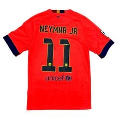 ÁO BÓNG ĐÁ BARCELONA 2014/15 CHÍNH HÃNG SÂN KHÁCH PLAYER 610595-672 - NAME PATCH LFP NEYMAR JR