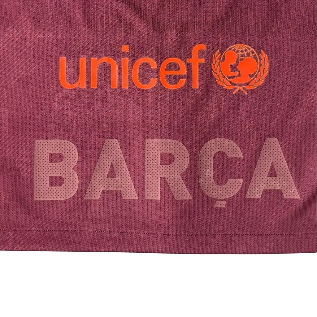 ÁO BÓNG ĐÁ BARCELONA 2017/18 CHÍNH HÃNG SÂN KHÁCH THỨ BA FAN 847253-683 - NAME PATCH UEFA SUAREZ