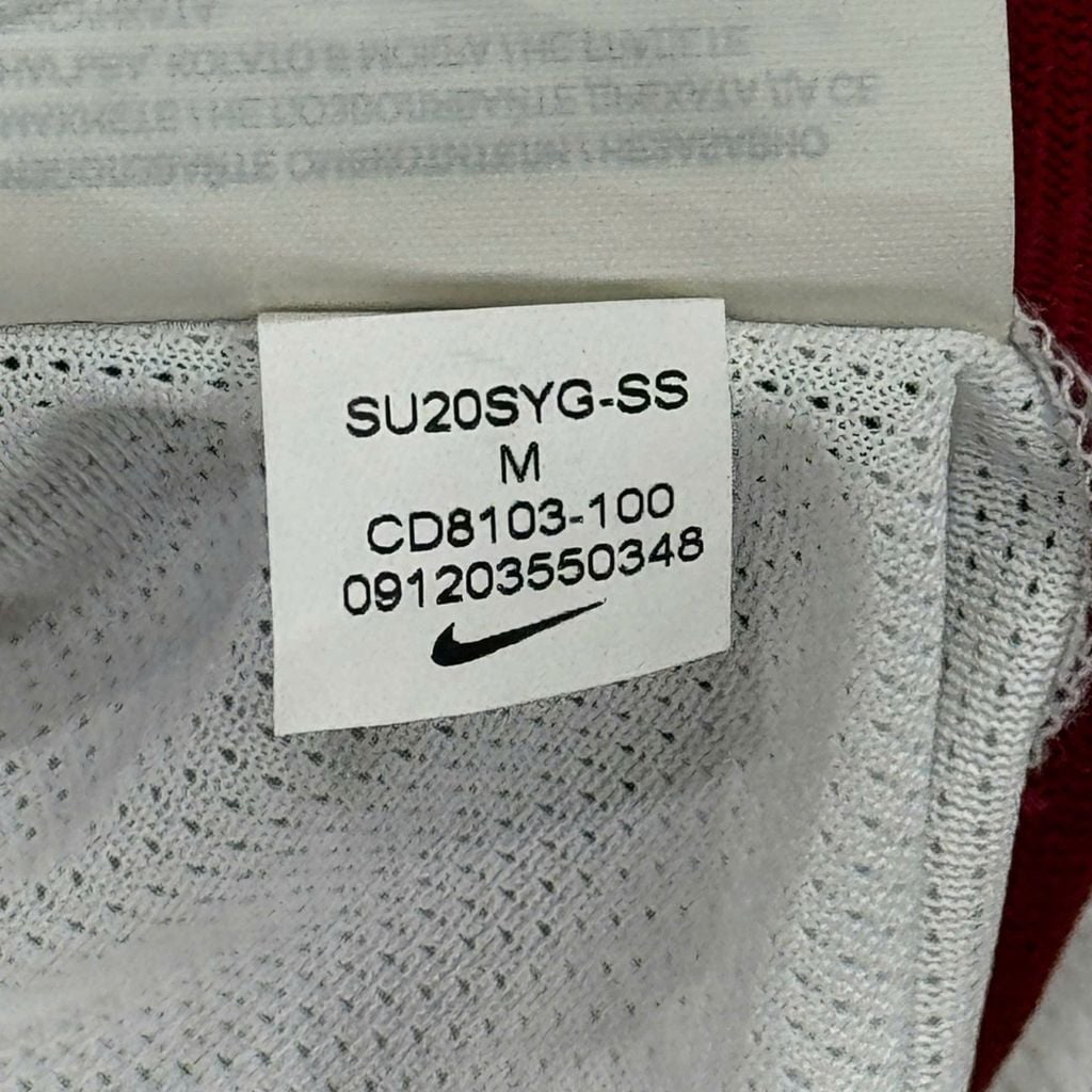ÁO BÓNG ĐÁ ĐỘI TUYỂN QATAR 2022/23 CHÍNH HÃNG SÂN NHÀ FAN CD8103-100 - PATCH FIFA WORLD CUP SIZE M (UK)